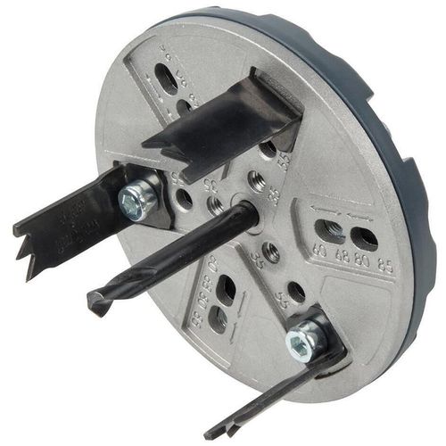 купить Набор головок, бит, насадок Wolfcraft Регулируемый корончатый сверл 40,55,68,70,75,82 мм 5986000 в Кишинёве 