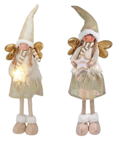 купить Новогодний декор Promstore 34291 Suvenir LED "Inger cu stea", 67cm, auriu в Кишинёве 