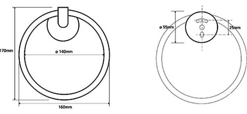 купить Держатель для полотенец Bemeta Omega inel 104204062 в Кишинёве 