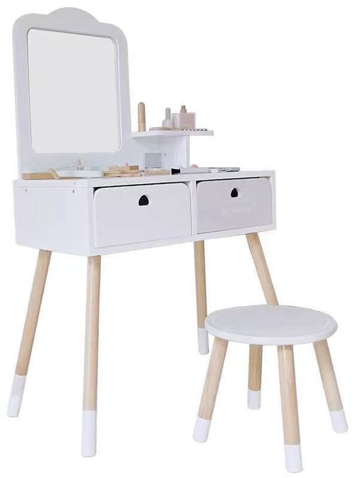 купить Набор детской мебели Richi (63406) Masa pentru machiaj din lemn cu scaunel в Кишинёве 