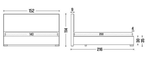 cumpără Pat my-STYLE my-Nola 140x200 (P10D14M03) în Chișinău 