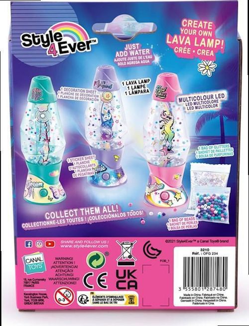 cumpără Set de creație Canal Toys OFG234CL Набор Mini Lava Lamp DIY în Chișinău 