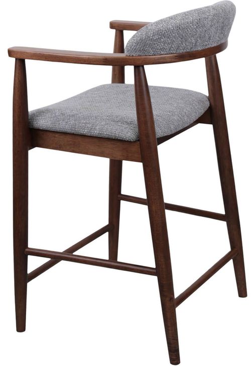 купить Барный стул Deco Midas Light Grey + Walnut в Кишинёве 