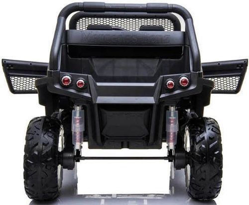 cumpără Mașină electrică pentru copii Kids car 8490032-4BR_Black Mercedes-Benz Unimog, 12V14Ah, scaune din piele în Chișinău 