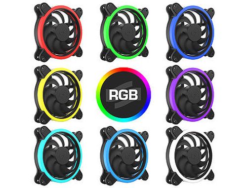 cumpără Case/CPU FAN SilentiumPC Corona HP RGB 120, 18 bright RGB LEDs, 120x120x25 mm, 3 pin + 4 pin (RGB), 1500rpm, Airflow 35 CFM în Chișinău 