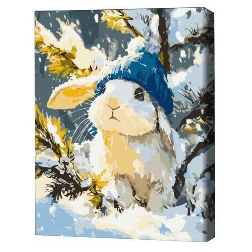 купить Картина по номерам BrushMe BS54494 40x50cm (în cutie) Fulguț alb cu codiță в Кишинёве 