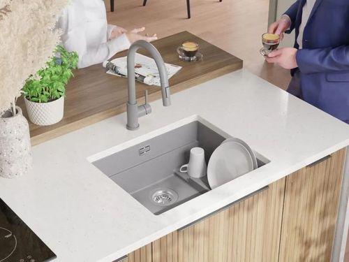 купить Мойка кухонная Primagran Prague 60 Step Level Undermount Grey + accesorii 470x560 MPSKS#P в Кишинёве 