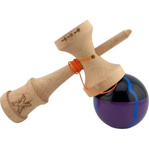 купить Активная игра Essa 163832 Kendama Flippy X Original, 7х6х18cm, negru-mov cu linii в Кишинёве 
