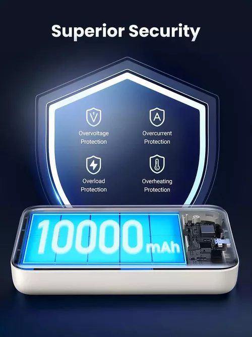 cumpără Acumulator extern USB (Powerbank) Ugreen 25208 Mini Magnetic Wireless Qi 10000mAh, Beige în Chișinău 