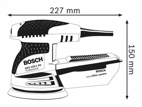 cumpără Mașina de polisat Bosch GEX 125-1 AE 0601387500 în Chișinău 
