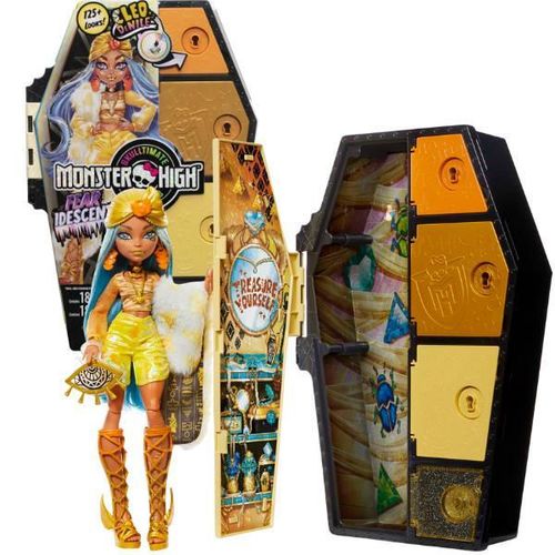 cumpără Păpușă Mattel HNF76 Monster High Cleo de Nile și Secrete din șifonier, cu accesorii în Chișinău 