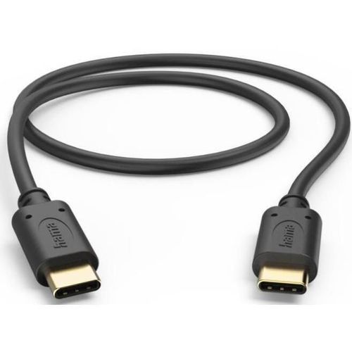 cumpără Cablu telefon mobil Hama 201706 Charging Cable, USB-C - USB-C, 0.5 m, black în Chișinău 