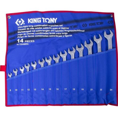 cumpără Cheie fixă King Tony 12A4MRN ключи комбинированные облегченные удлинённые 8~24мм. 14 пр. (Tetron) în Chișinău 