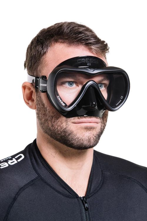 купить Аксессуар для плавания Cressi-Sub Masca inot A1 MASK black/graphite clear (XDN400057) в Кишинёве 