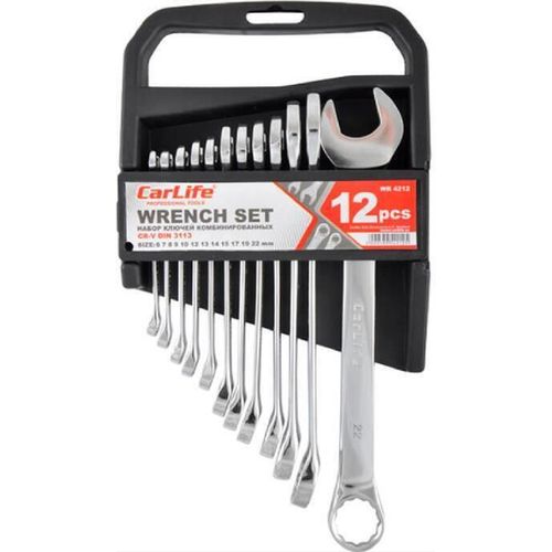 cumpără Cheie fixă CarLife WR4212 set 12 chei (6-22mm) corp plastic în Chișinău 