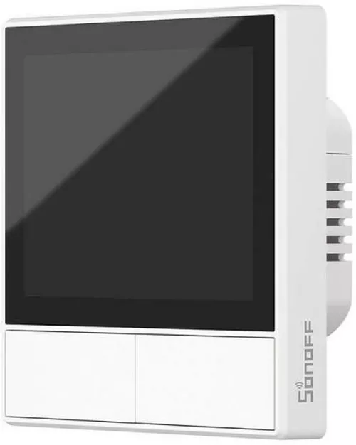 купить Выключатель электрический Sonoff Wi-Fi Dual-Channel Smart Scene Wall Switch NSPanel (Neutral Wire), White в Кишинёве 
