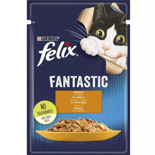 cumpără Hrană pentru animale de companie Purina Felix Fantastic cons.in aspic p/pisici (pui) 85g (26) în Chișinău 
