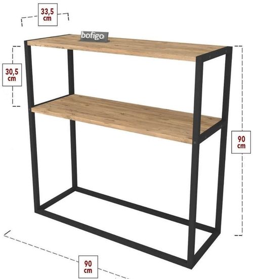 купить Офисный стеллаж Nex Home Комод, 90x34x89,5 см, Дуб (14-01-02) в Кишинёве 