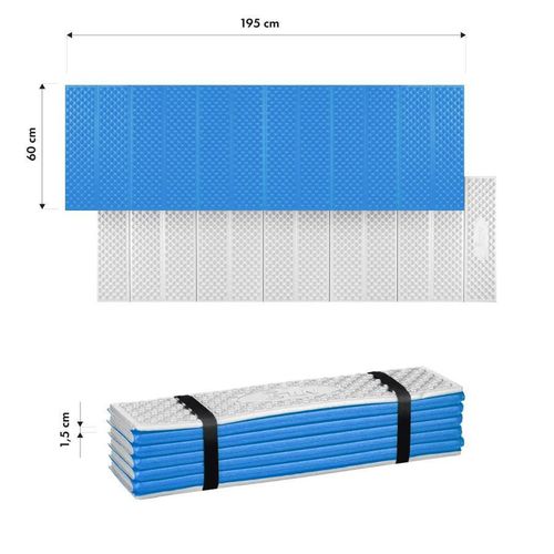cumpără Saltea camping Nils NC17103 Camp XPE 195cm cu strat de aluminiu, albastră în Chișinău 