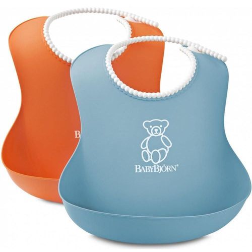 cumpără Bavețică BabyBjorn 046207A Set Soft Bib Orange/Turquoise în Chișinău 