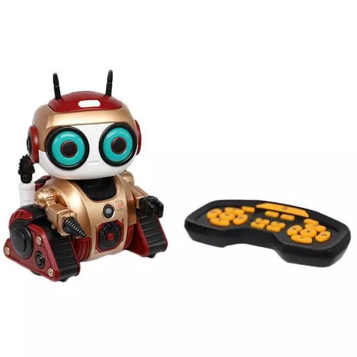 купить Радиоуправляемая игрушка New World K102 Robot interactiv cu senile si RC auriu, 877055 в Кишинёве 