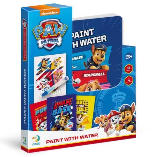 купить Набор для творчества Dodo 200444 Set de colorat cu apă Patrula cățelușilor, 8 pagini в Кишинёве 