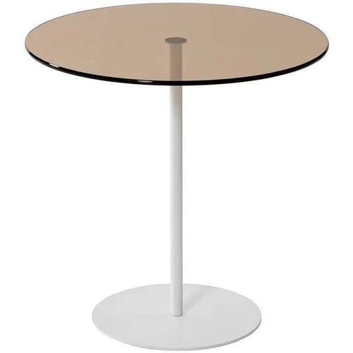 купить Журнальный столик Trendy Chill-Out, Белый, Бронзовый 50x50x50 см в Кишинёве 