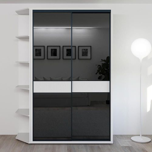 cumpără Dulap Bayro Murano 1400x2300x600 белый, купе (606205) în Chișinău 