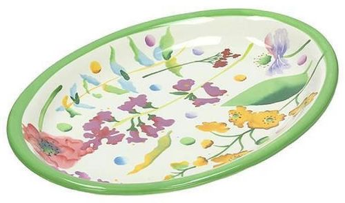 купить Посуда прочая Promstore 42328 Platou oval 40x28cm Young Blooming, din ceramica в Кишинёве 