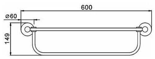 cumpără Suport prosop Frap F30224 INOX NEGRU multiplu în Chișinău 