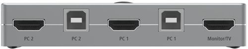 купить Переходник для IT Hama 200135 KVM Switch, 4 ports, 3 x USB-A, 1 x HDMI™, incl. cables в Кишинёве 