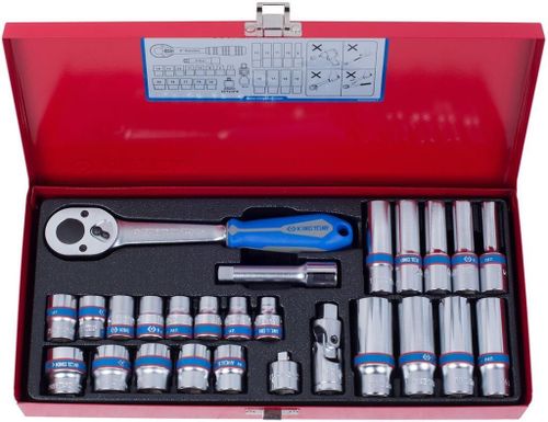 cumpără Set de unelte de mână King Tony 3027MR набор 3/8" торцевых головок, 12 гран., принадлежностей, 26 пр. în Chișinău 