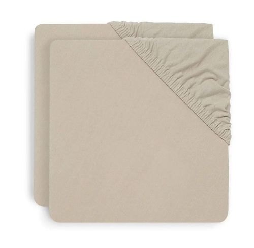 купить Детское постельное белье Jollein 2511-507-00093 Cearsaf cu elastic Jersey Nougat, 120x60cm, 2buc в Кишинёве 