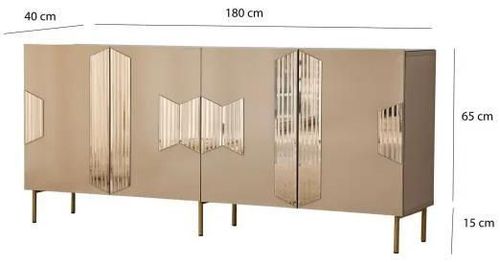 cumpără Comodă Trendy Viena, Bronz, Aur (GTR001223) în Chișinău 