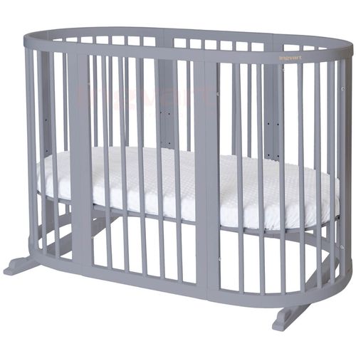 купить Кроватка Ingvart 1727012 Круглая умная кровать 9 в 1, серая (трансформируемая), 72x72x120 см в Кишинёве 