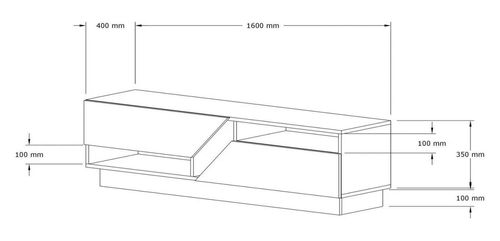 купить Тумба напольная для TV Trendy Koza GTR000370 в Кишинёве 