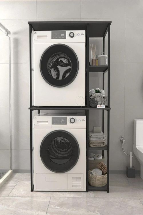 cumpără Accesoriu pentru baie Bofigo Стеллаж для стиральной машины 12-38-08 Anthracite în Chișinău 