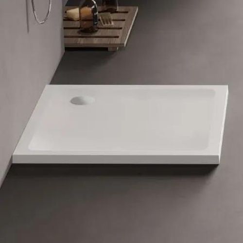 cumpără Cadița de duș New Trendy Mild Rectangular White 90x90x4,5 mm B-0626 în Chișinău 