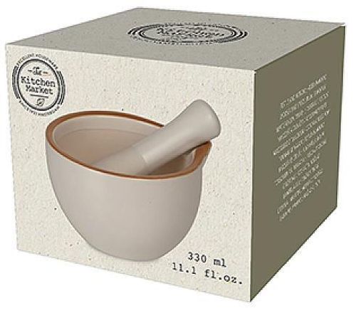 купить Аксессуар для кухни Excellent Houseware 52611 Mojar cu pistil 330ml Brown Rim, ceramica в Кишинёве 