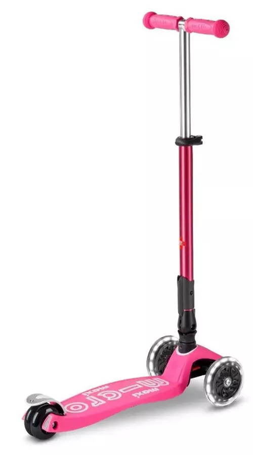 cumpără Trotinetă Micro MMD096 Maxi Deluxe Foldable LED Shocking Pink în Chișinău 
