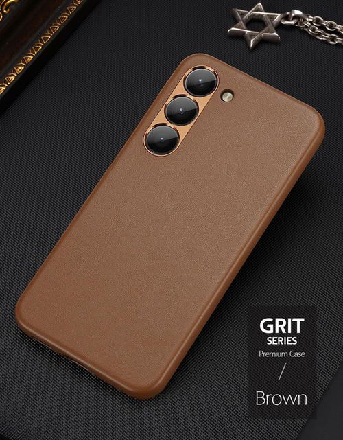 cumpără Husă pentru smartphone Dux Ducis Samsung S23 Grit, Brown în Chișinău 