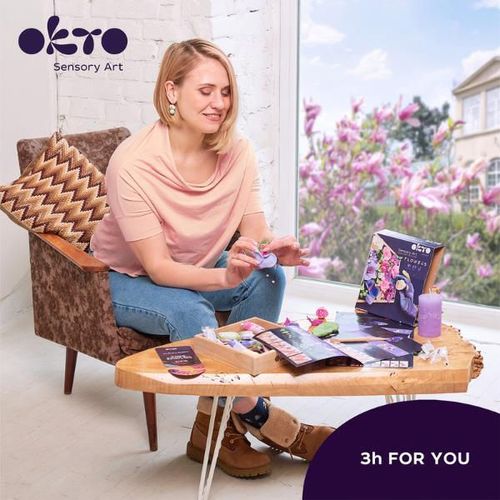 cumpără Set de creație Okto 10013 Set creativ DIY cu plastilină ușoară Flori în Chișinău 
