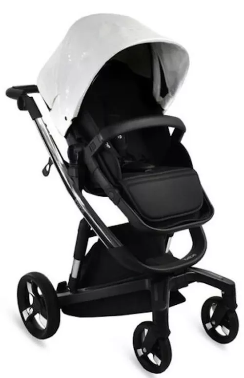 купить Детская коляска ibebe Istop Ecco Crocodyla White/Black в Кишинёве 