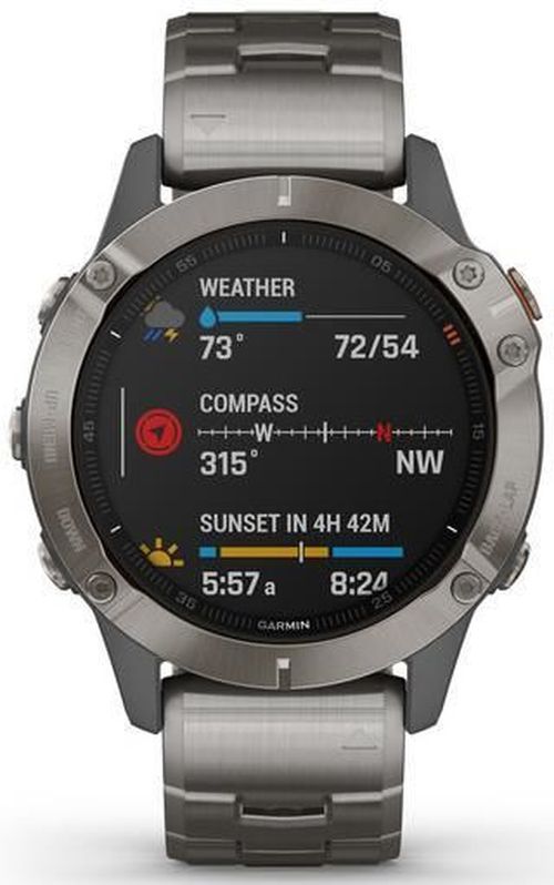 купить Смарт часы Garmin fenix 6 Pro Sapphire editions Titanium with vented titanium bracelet в Кишинёве 