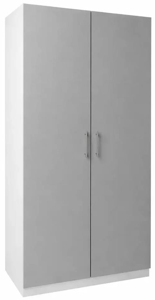купить Шкаф Mashtab 12243 FLEXO M2 alb uși gri 1000x530x2200 в Кишинёве 