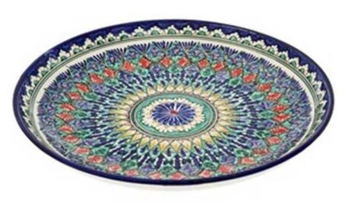 cumpără Farfurie Rishtan Ceramic Lyagan Mehrob 28cm, pictata manual, ceramica în Chișinău 