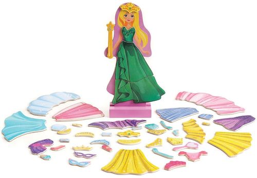 купить Кукла As Kids 1029-64095 Păpușă magnetică din lemn Happi Hobbi, 2 modele asortate в Кишинёве 