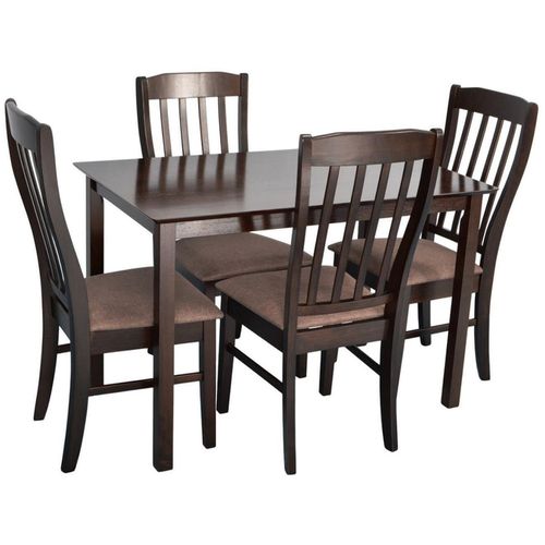 cumpără Set masă și scaune Evelin di Costacurta стол Gloria Chocolate + 4 стула Wenyi Chocolate/Ekea12 Dark Brown în Chișinău 