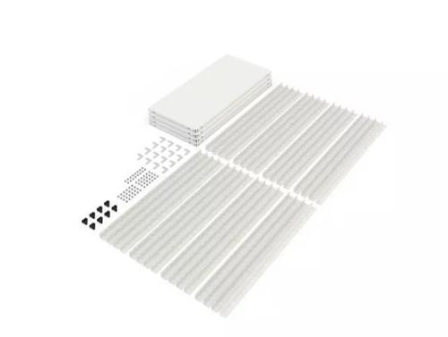 cumpără Raft de depozitare Nex Home Raft metalic Elegant 1840x950x440 mm, 5 rafturi metal, white în Chișinău 