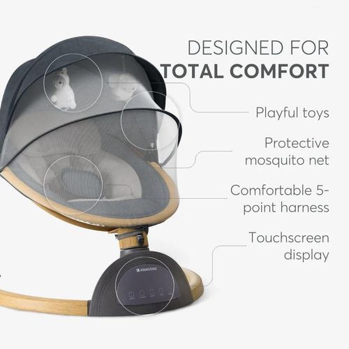 cumpără Leagăn pentru bebeluși Kikka Boo 31005010089 Ashlee 2025 Dark Grey în Chișinău 